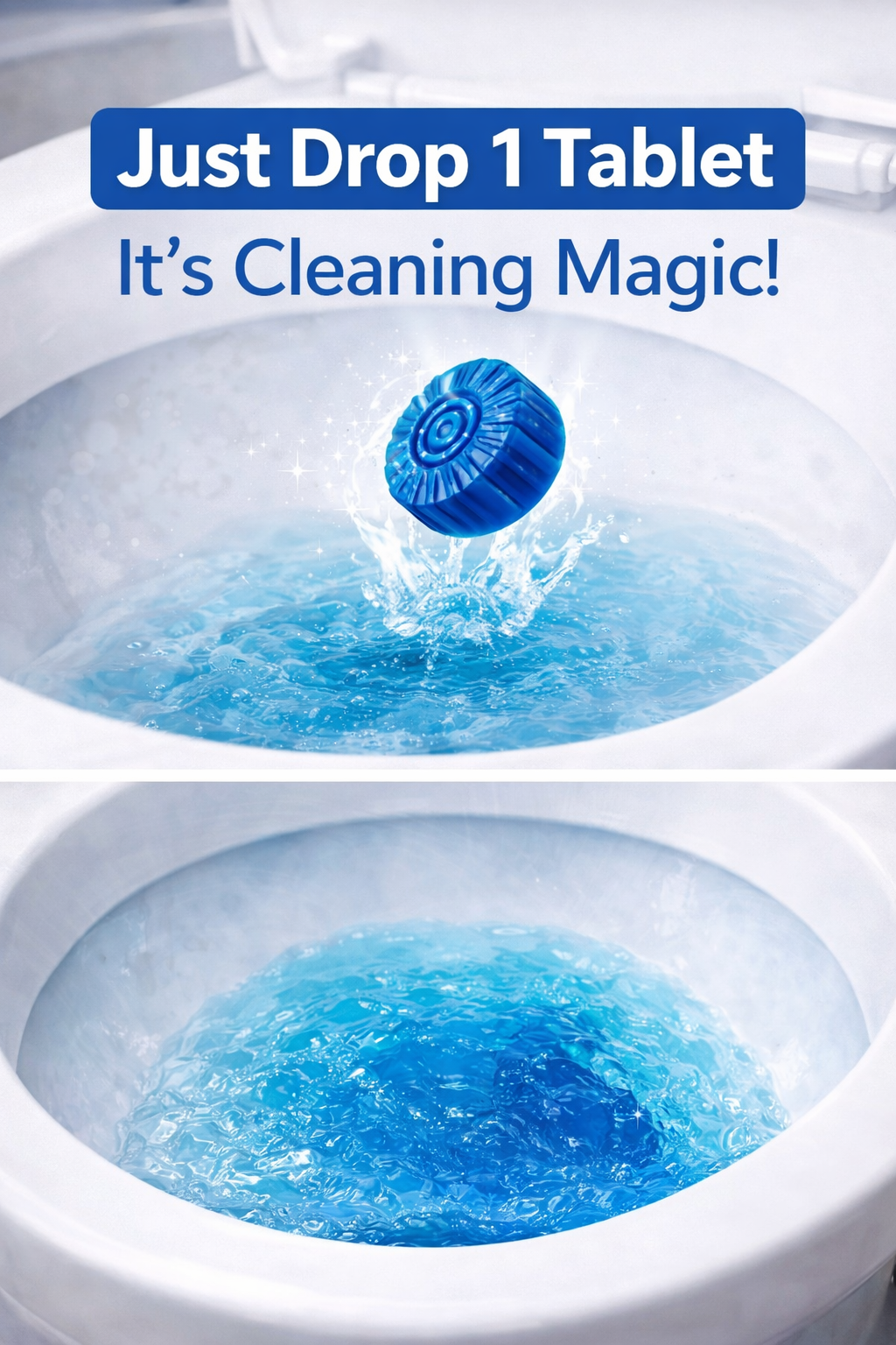 Trenqle 🚽 Automatic Toilet Cleaning Tablets – Powerful Deodorizer & Bowl Cleaner (Pack of 10)