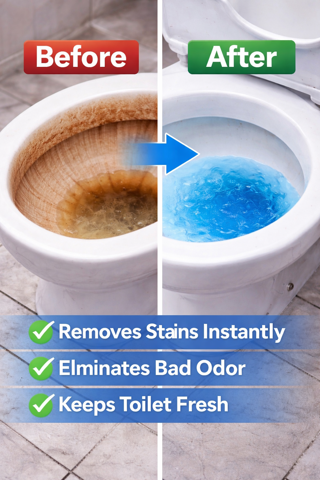 Trenqle 🚽 Automatic Toilet Cleaning Tablets – Powerful Deodorizer & Bowl Cleaner (Pack of 10)