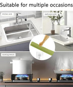 Trenqle Silicone Sink Splash Guard (Pack of 2) | Self-Adhesive Water Splash Protector for Kitchen & Wash Basin