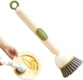 Trenqle 360° Scrubber Wand with Liquid Dispenser | Easy Dish Cleaning Brush for Kitchen (Pack of 1)