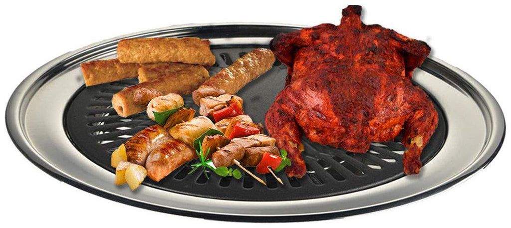 Trenqle UrbanGrill Indoor Gas Smokeless Barbecue Grill – Stainless Steel