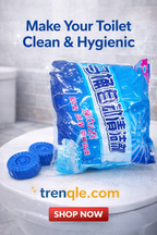 Trenqle 🚽 Automatic Toilet Cleaning Tablets – Powerful Deodorizer & Bowl Cleaner (Pack of 10)