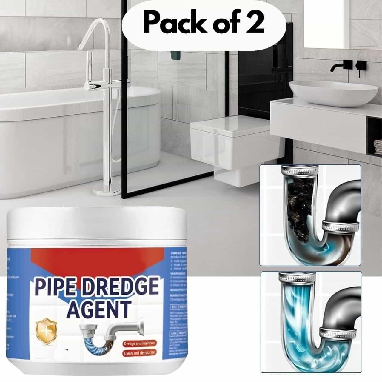 Trenqle Pipe Dredge Agent 260 gm each Pack of 2
