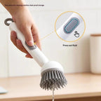 Trenqle 360° Scrubber Wand with Liquid Dispenser | Easy Dish Cleaning Brush for Kitchen (Pack of 1)